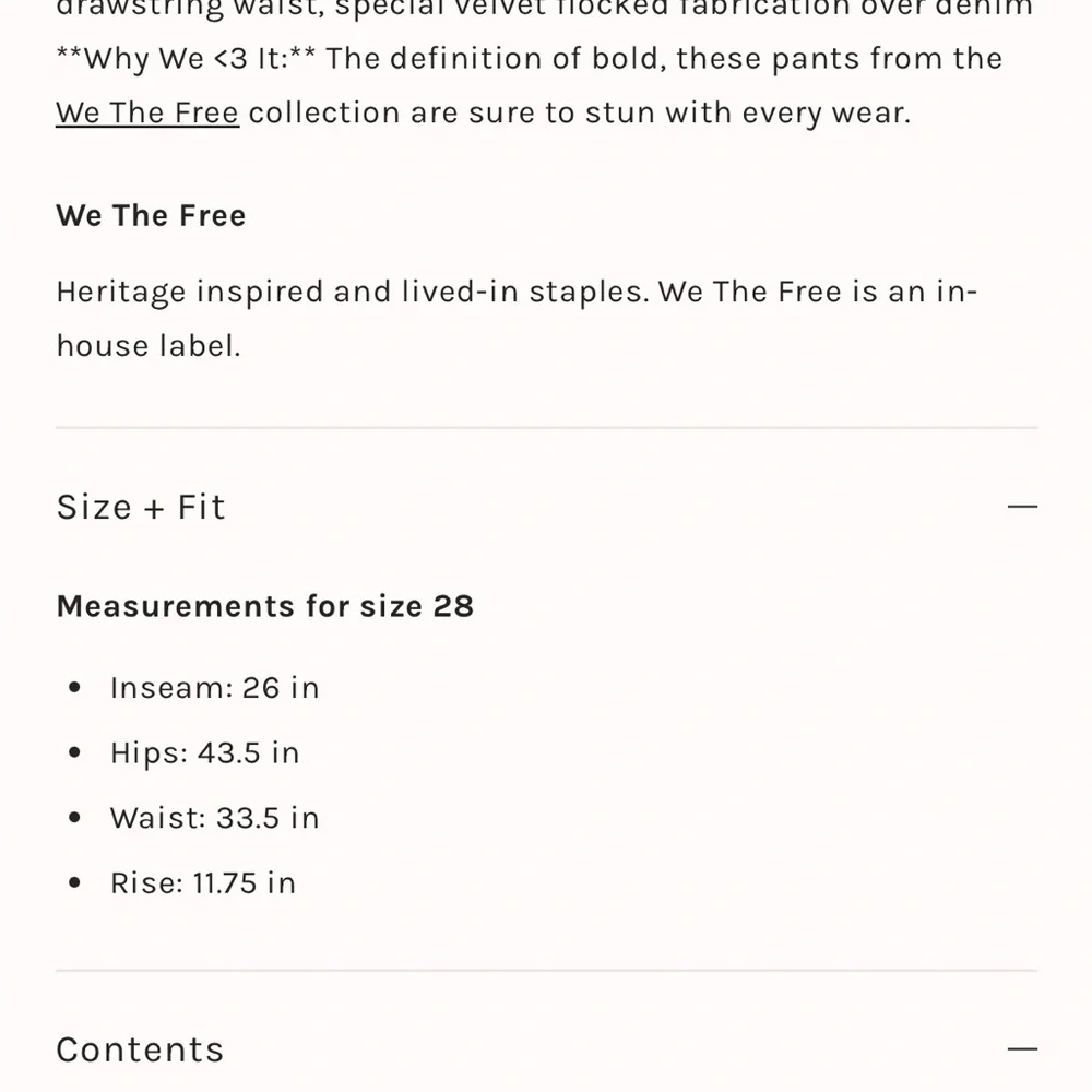 We The Free Moxie Flocked Barrel Jeans - size 24 - Burnt Rust - Picture 7 of 7